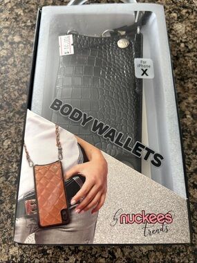 Crossbody Phone Bag for iPhone X - Black